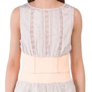 Free People Movement Oh Hey Applique Chai Tea Combo Crop Top Size S